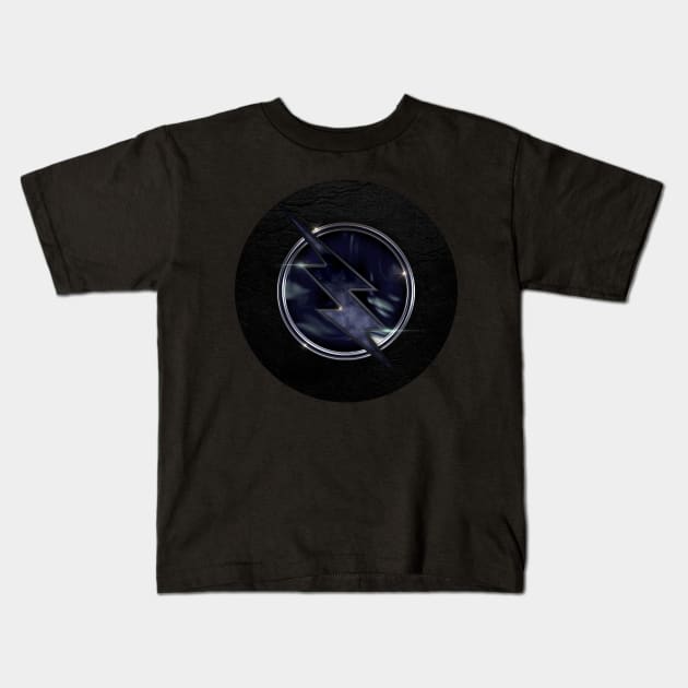 Black Lightning Kids T-Shirt by NWJAY